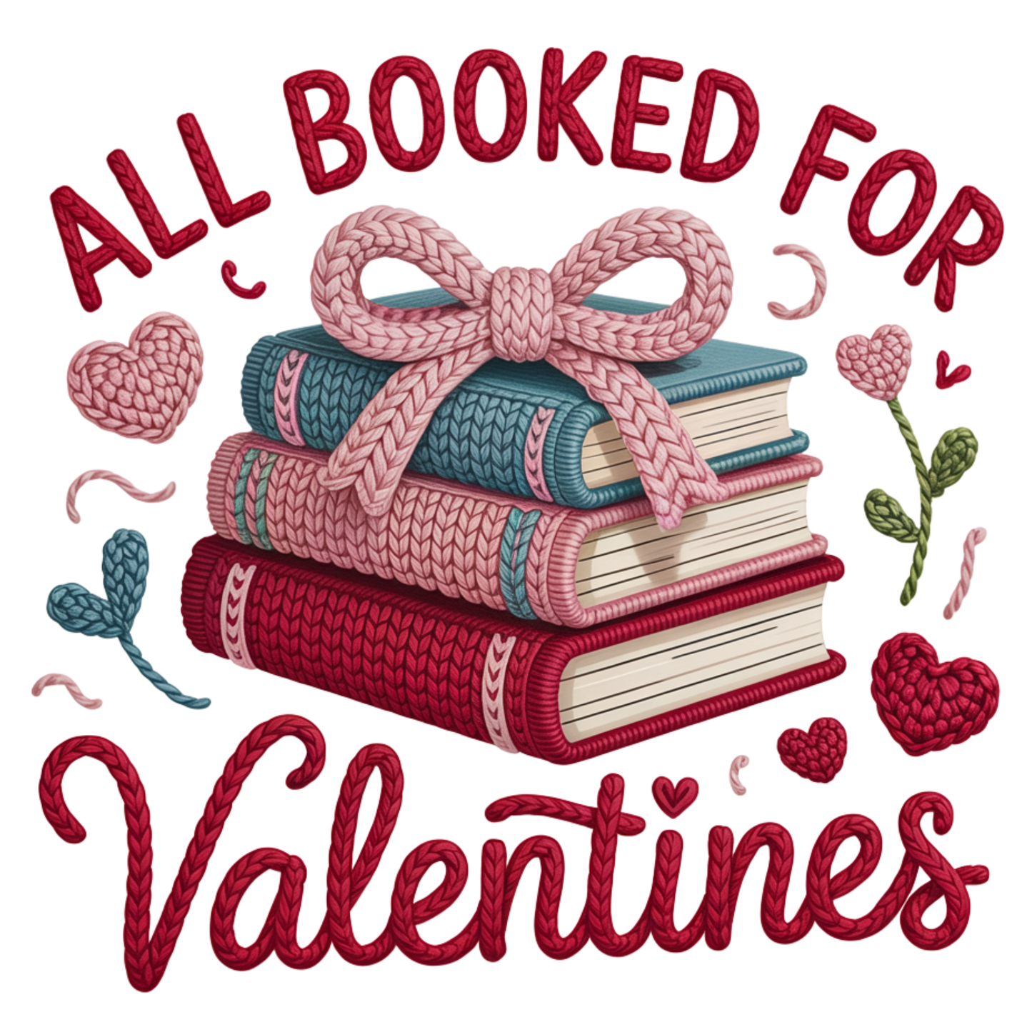All Booked for Valentine’s Day DTF Transfer | Valentine Teacher Shirt DTF