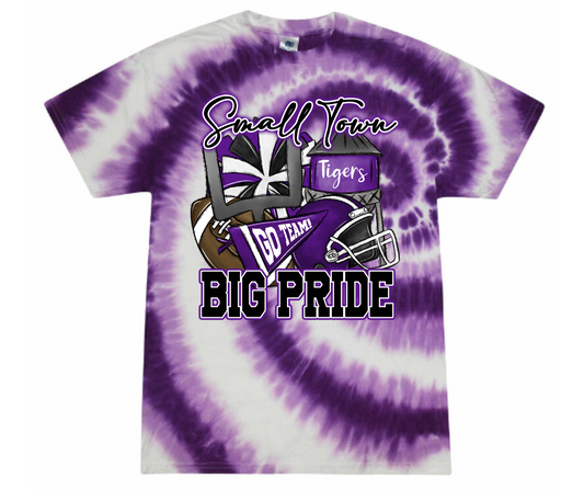 Small Town Pride Tigers Tie Dye