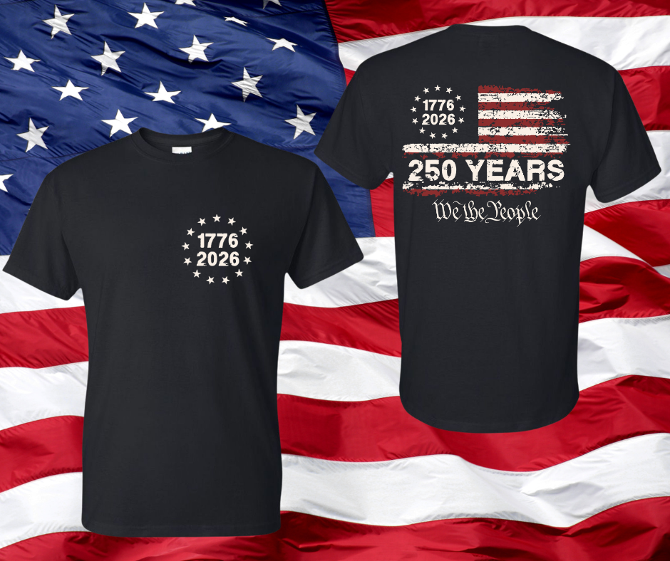 We The People 250 Years Patriotic T-Shirt – 1776-2026 America Anniversary Tee