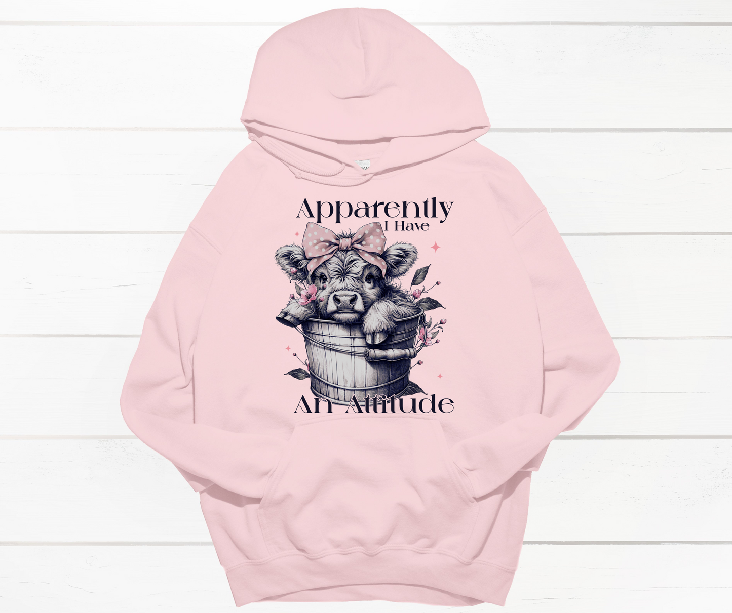 Apparently I have an Attitude Cow Hoodie