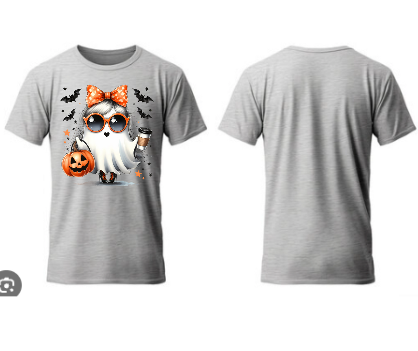 Cute Ghost Girl with Bow T-Shirt