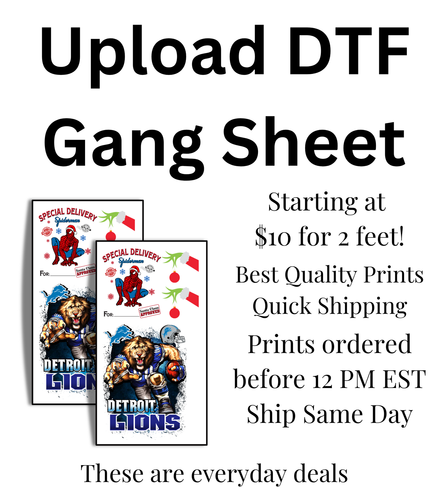 DTF Gang Sheet -Create Your Own Gang Sheet