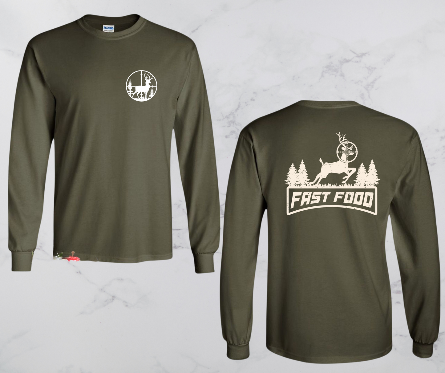 Fast Food Deer Hunting Long Sleeve