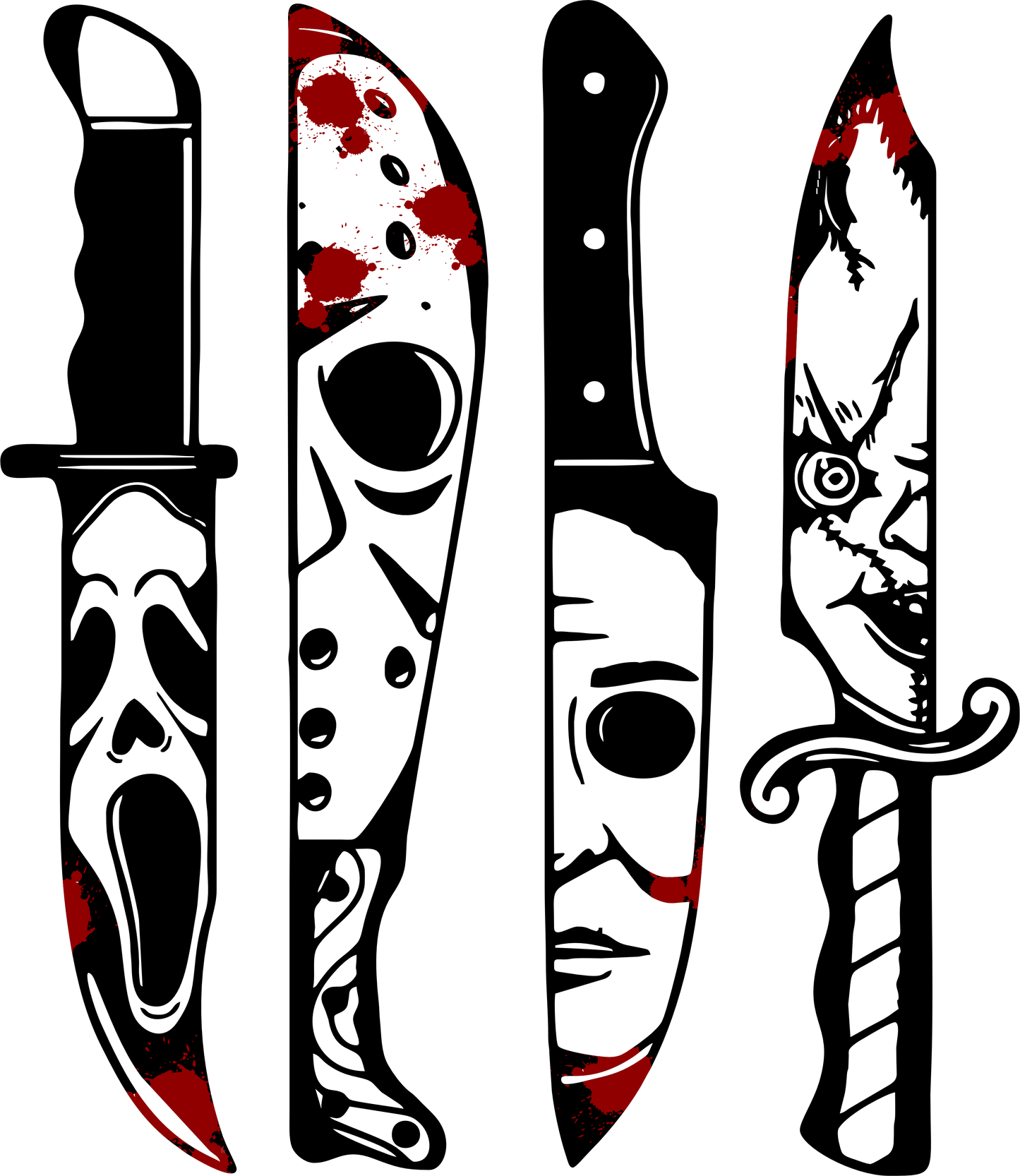 Bloody Knives – DTF Print