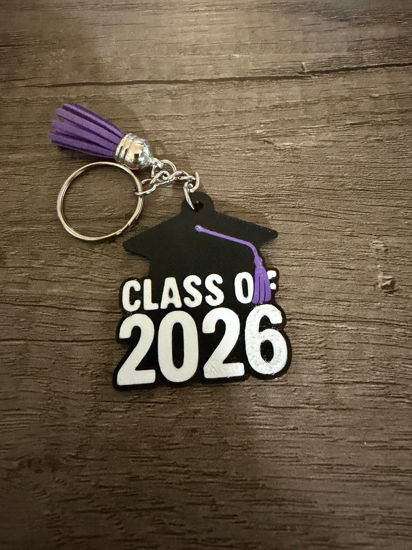 Class of 2026 Graduation Cap Keychain – Custom Senior Gift