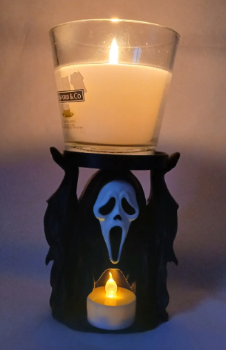 Ghostface Candle Holder – Spooky Halloween Décor