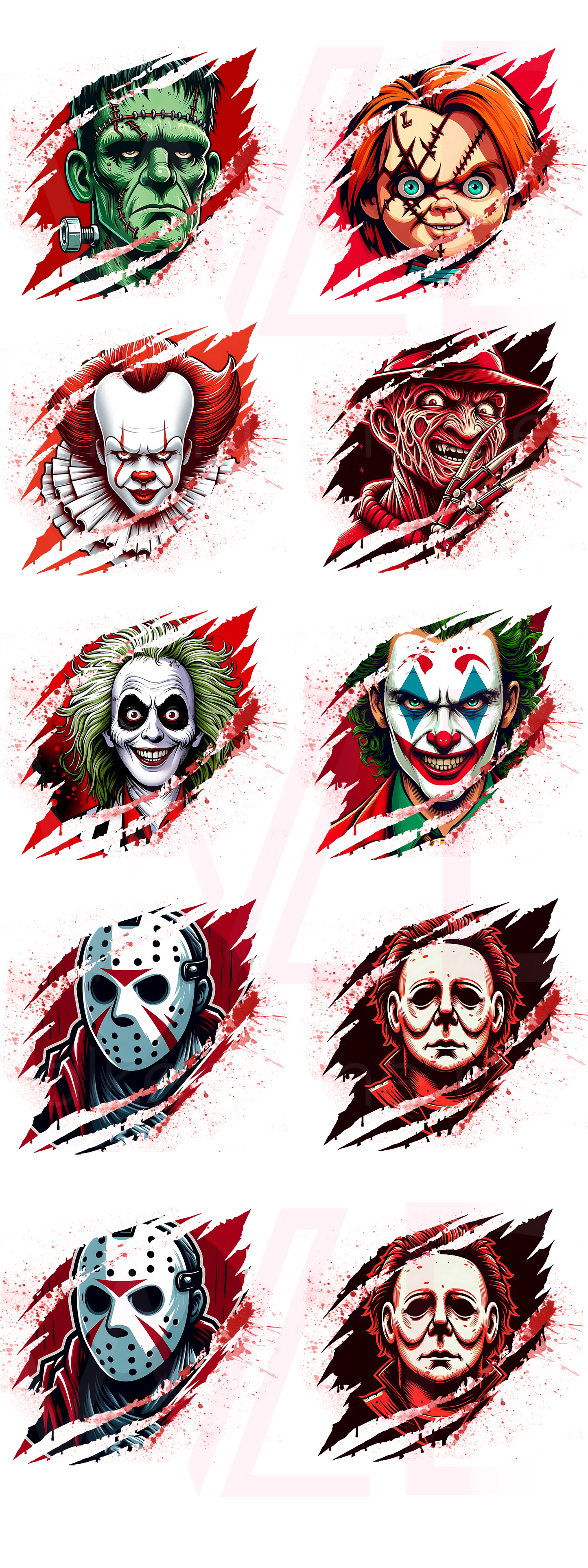 Horror Gang DTF Transfer Sheet โ 22" x 60"