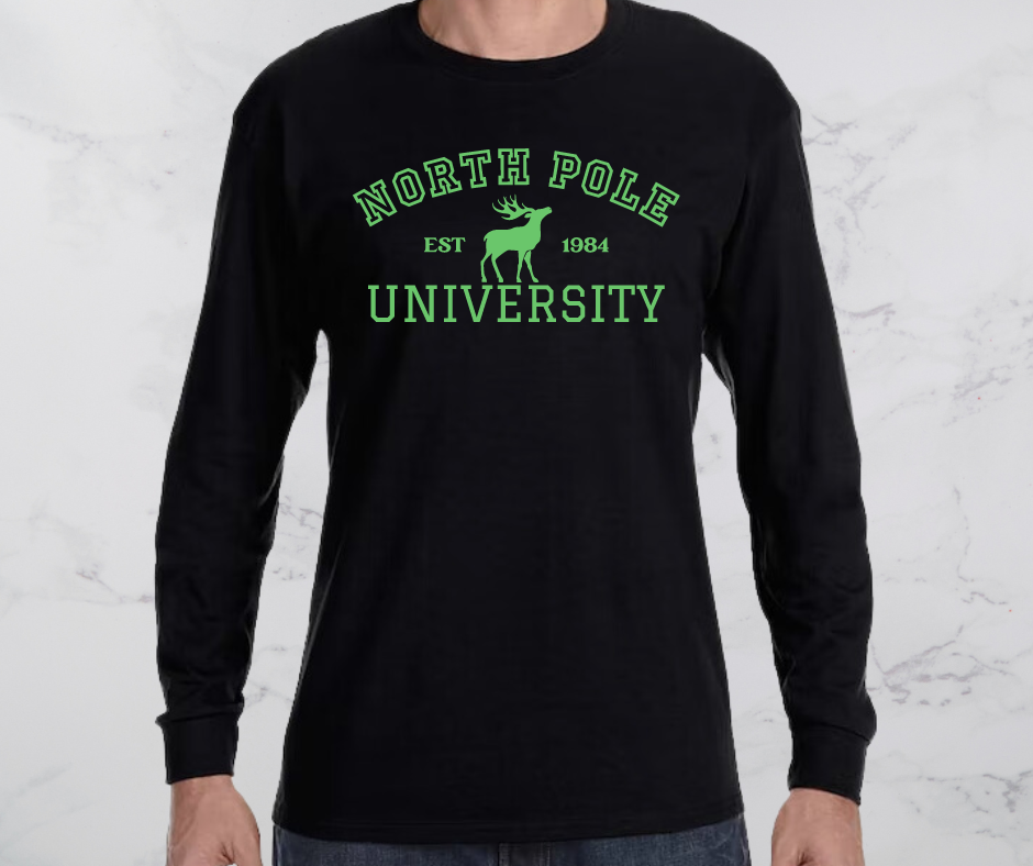 North Pole Long Sleeve Tee in Green