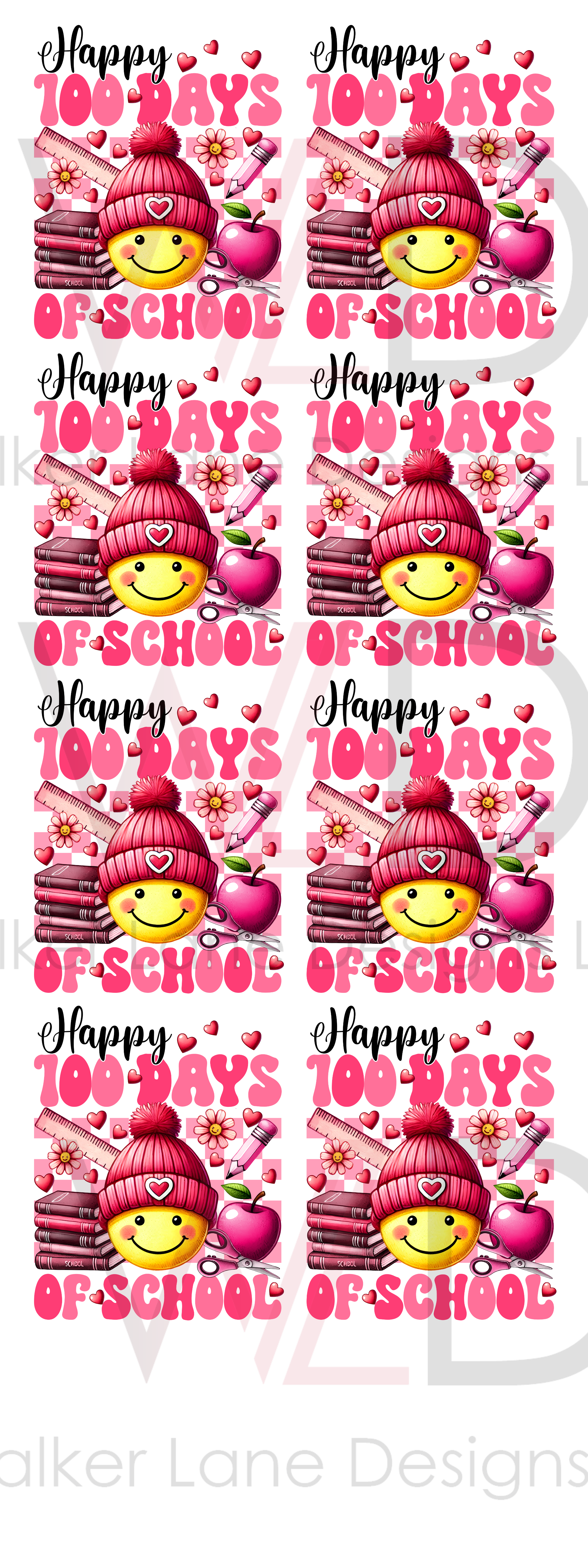 Happy Smiley Face 100 Days of School