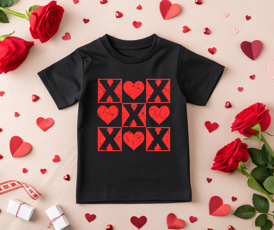 Tic Tac Toe Valentine’s Day Kids' Shirt