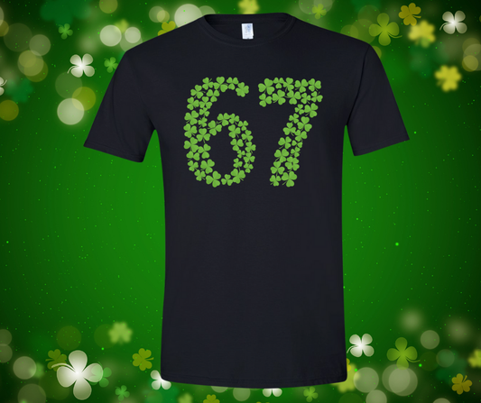 Lucky 67 Shamrock Shirt – St. Patrick’s Day Youth & Adult Tee