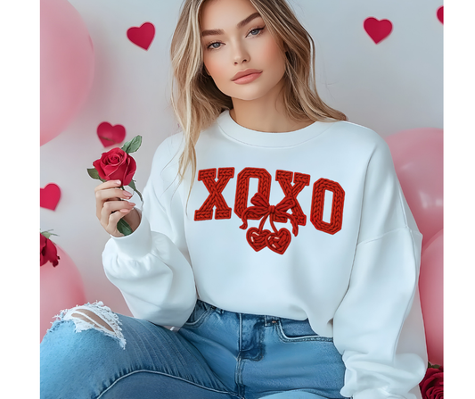 XOXO Faux Yarn Valentine Design