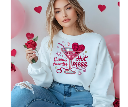 Cupid’s Favorite Hot Mess Valentine Martini Design