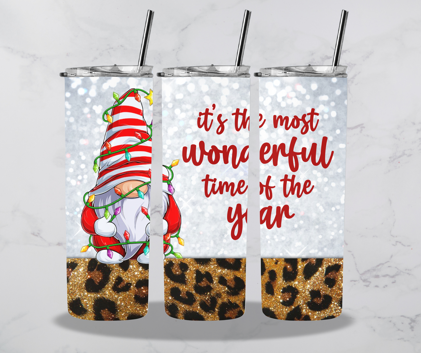 Its the most wonderful time of the year gnome tumbler
