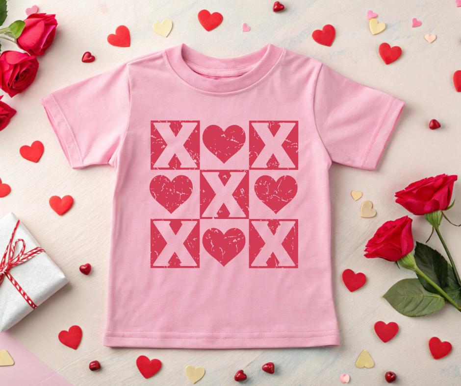 Tic Tac Toe Valentine’s Day Kids' Shirt