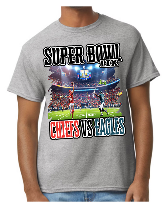 Super Bowl LIX Chiefs vs. Eagles Graphic T-Shirt