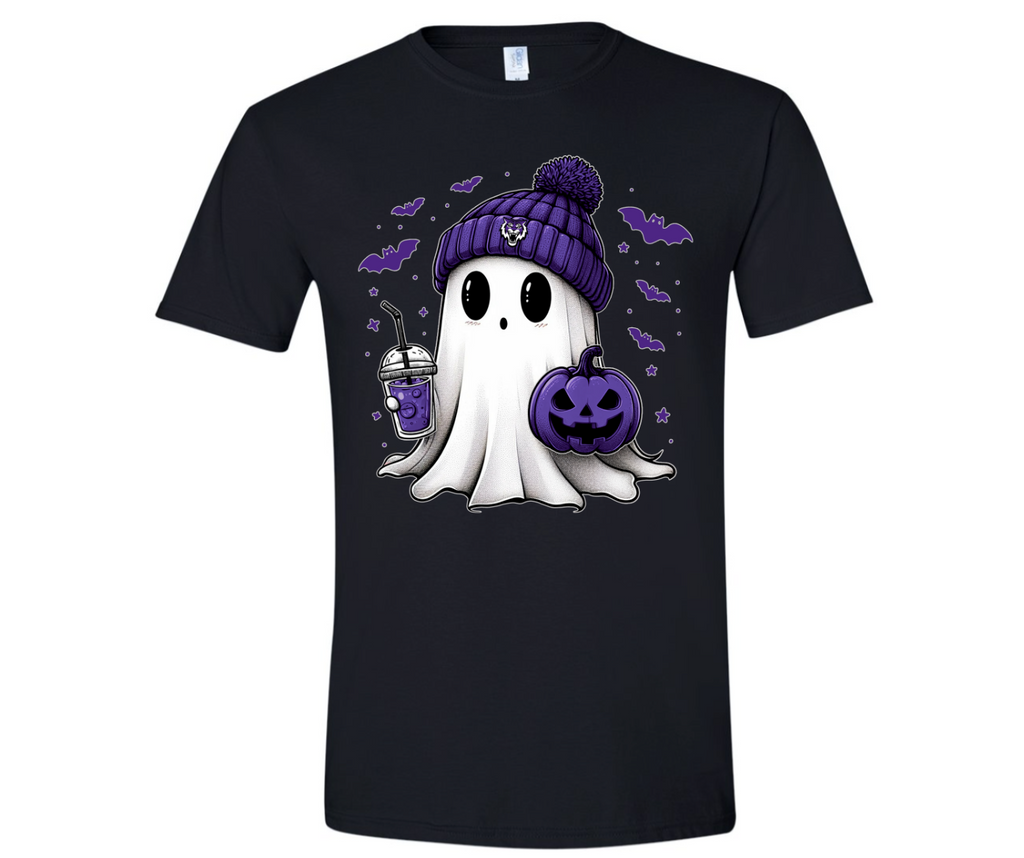 Tiger Cubs Cute Ghost with Coffee