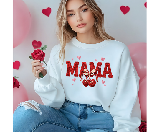 Crochet Yarn “Mama” Valentine Design