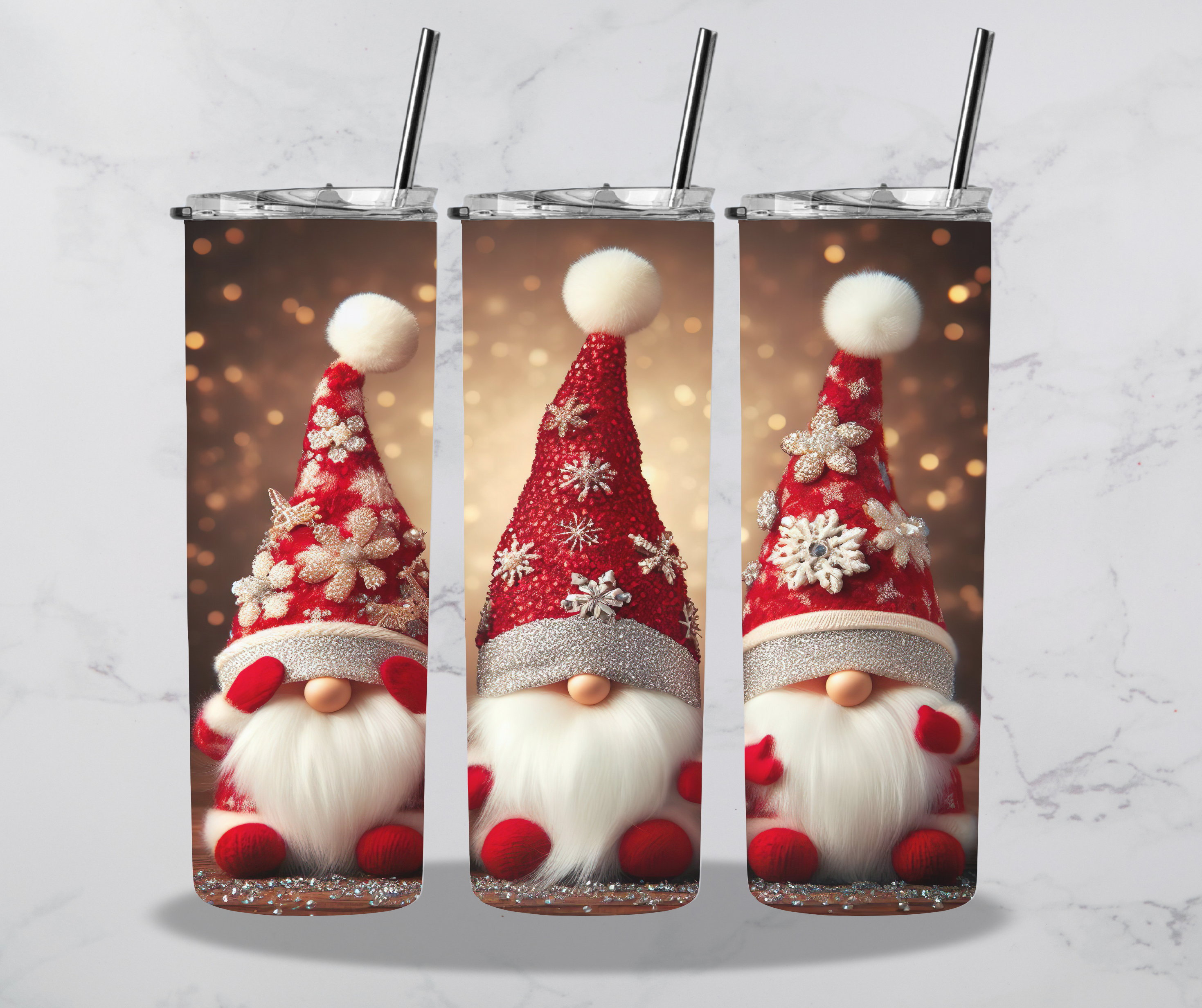 Glitter Christmas Gnomes