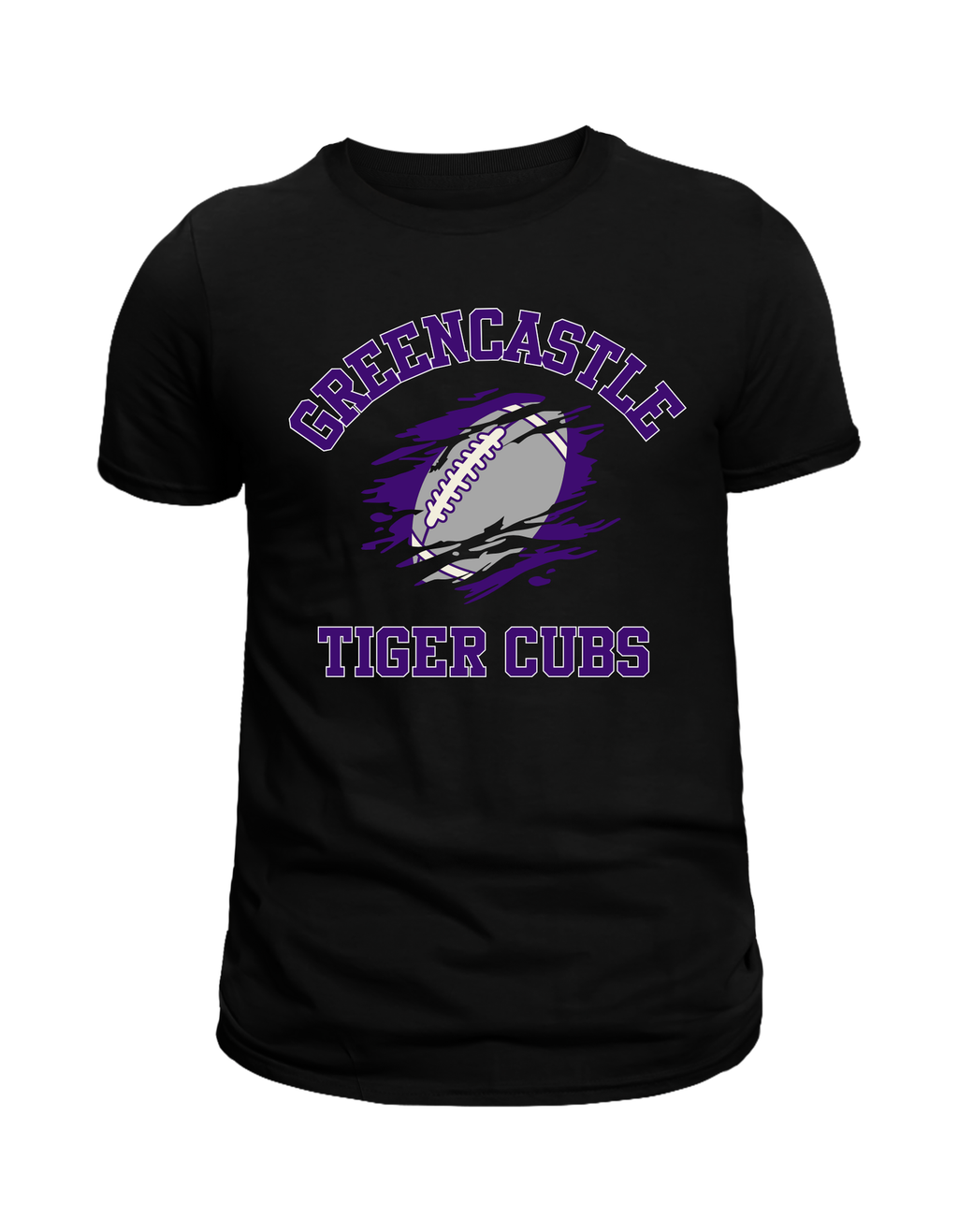 Greencastle Tigers Football T-Shirt | School Spirit Tee