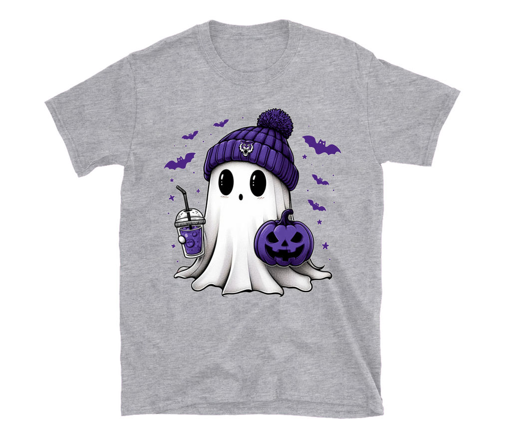 Tiger Cubs Cute Ghost with Coffee