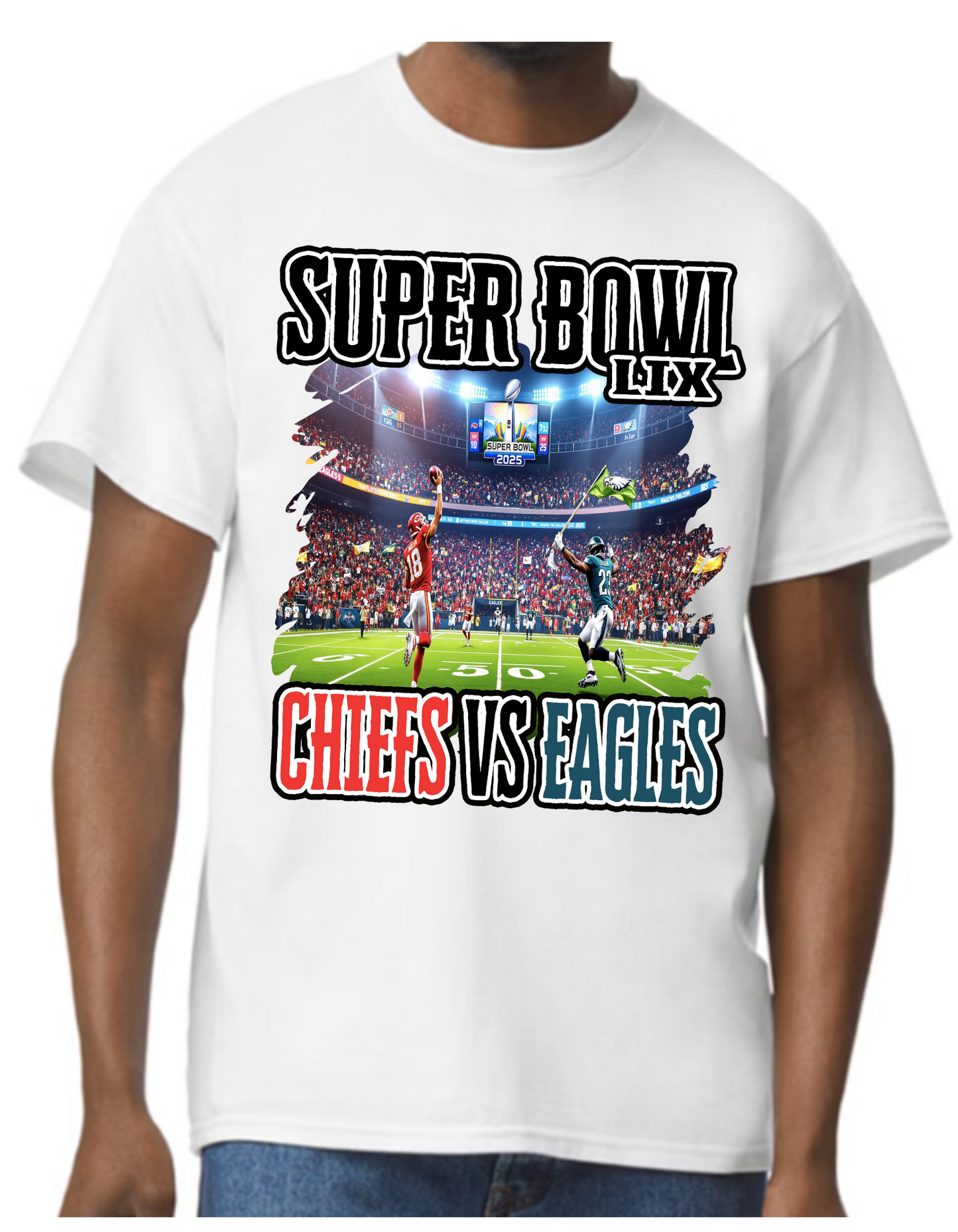 Super Bowl LIX Chiefs vs. Eagles Graphic T-Shirt