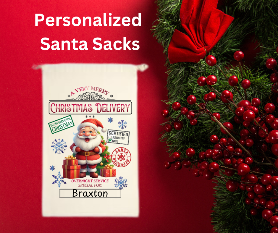 Personalized Christmas Delivery Sacks