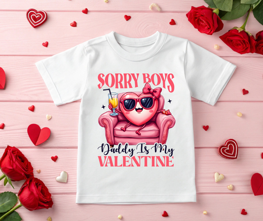 Daddy Is My Valentine Kids' T-Shirt