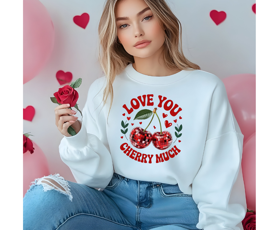 Love You Cherry Much” Disco Cherry Design