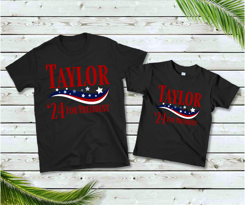 Taylor '24 For President T-Shirt - Perfect for Taylor Swift Fans