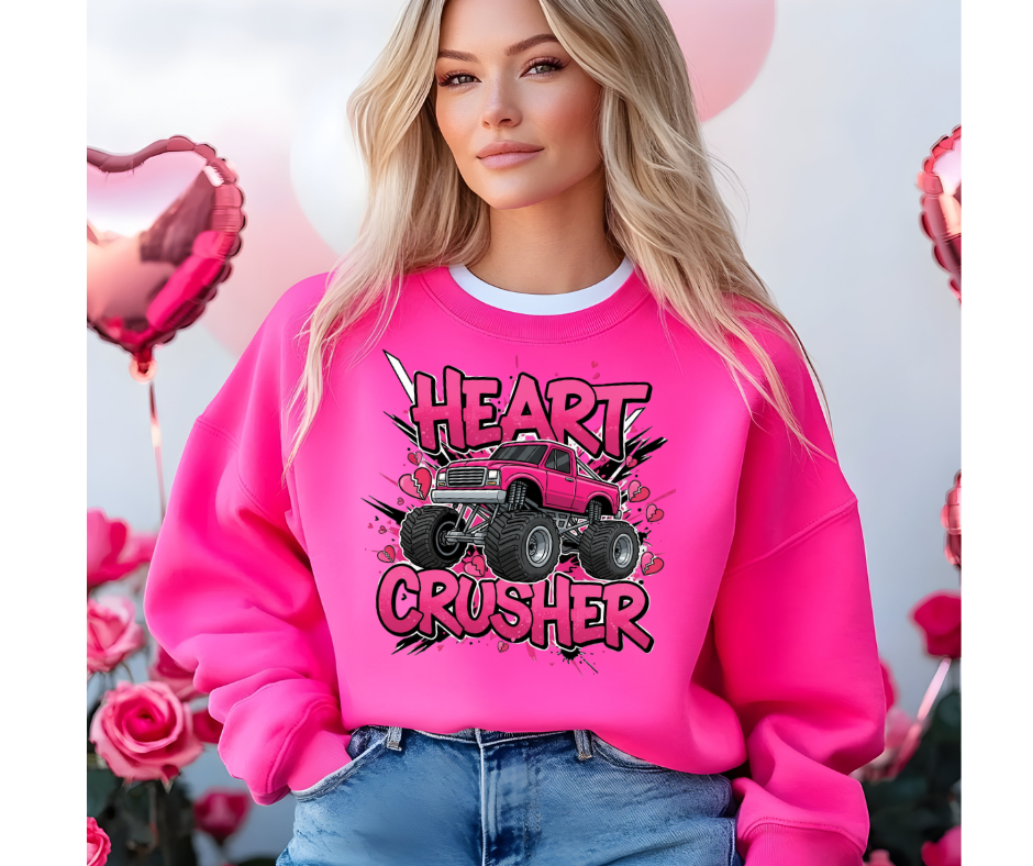 Pink Monster Truck “Heart Crusher”