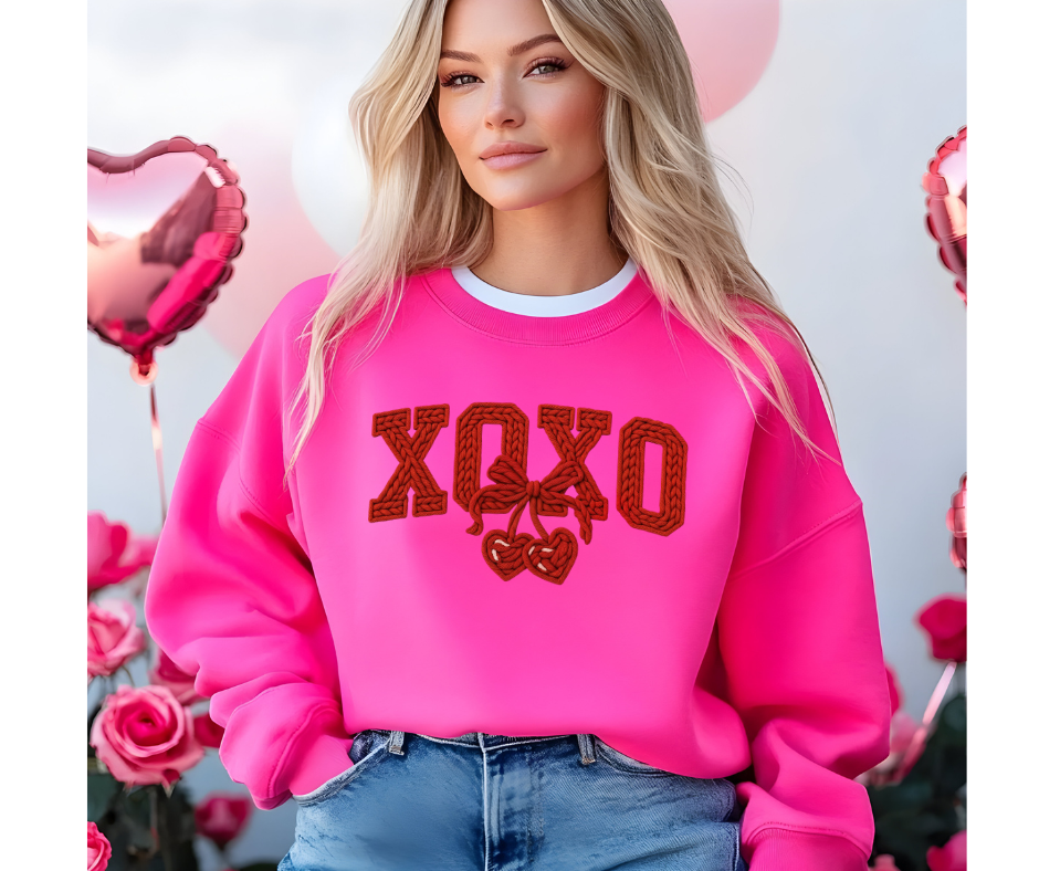 XOXO Faux Yarn Valentine Design