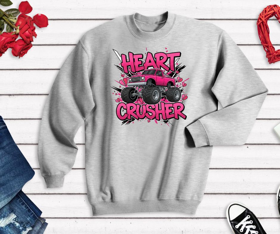 Pink Monster Truck “Heart Crusher”