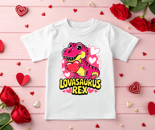 LovaSaurus Rex Valentine Kids' Shirt