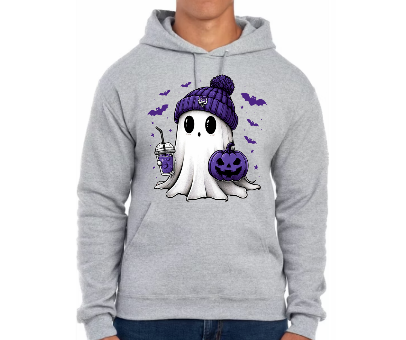 Tiger Cubs Cute Ghost with Coffee