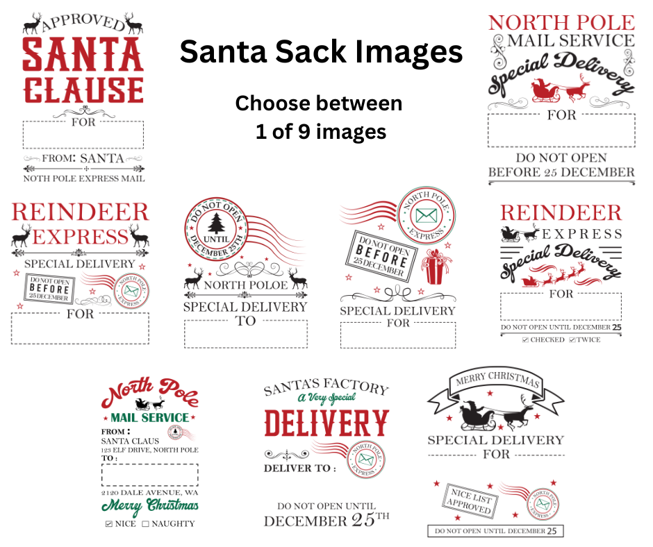 Santa Sacks Personalized