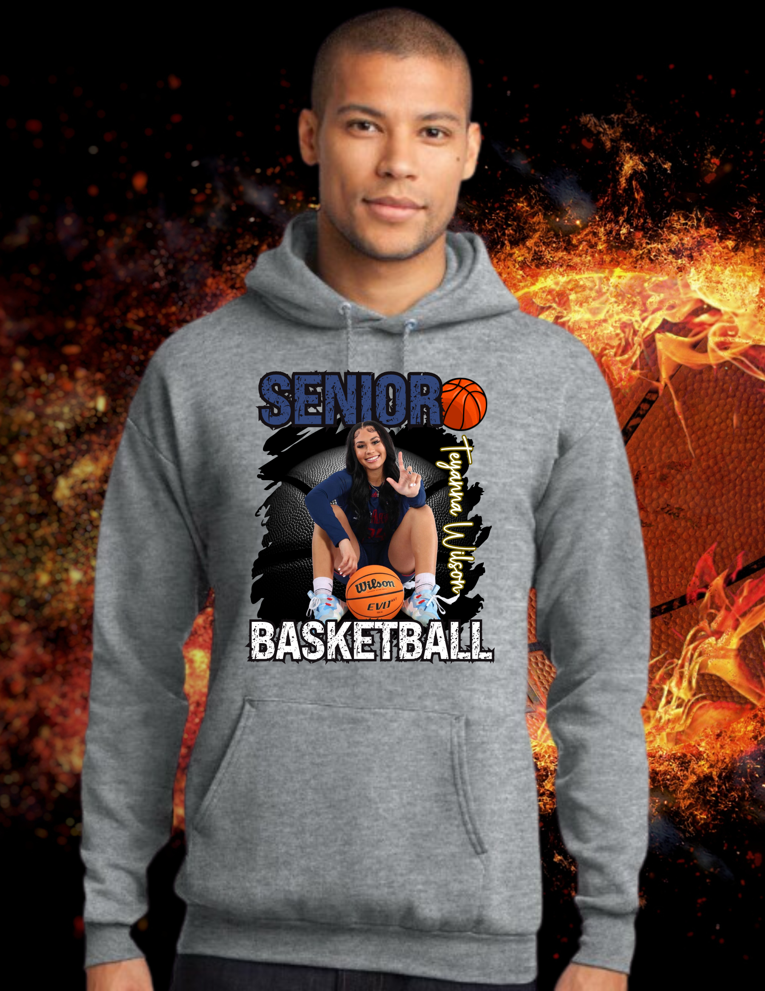 Customized Senior Basketball Hoodies