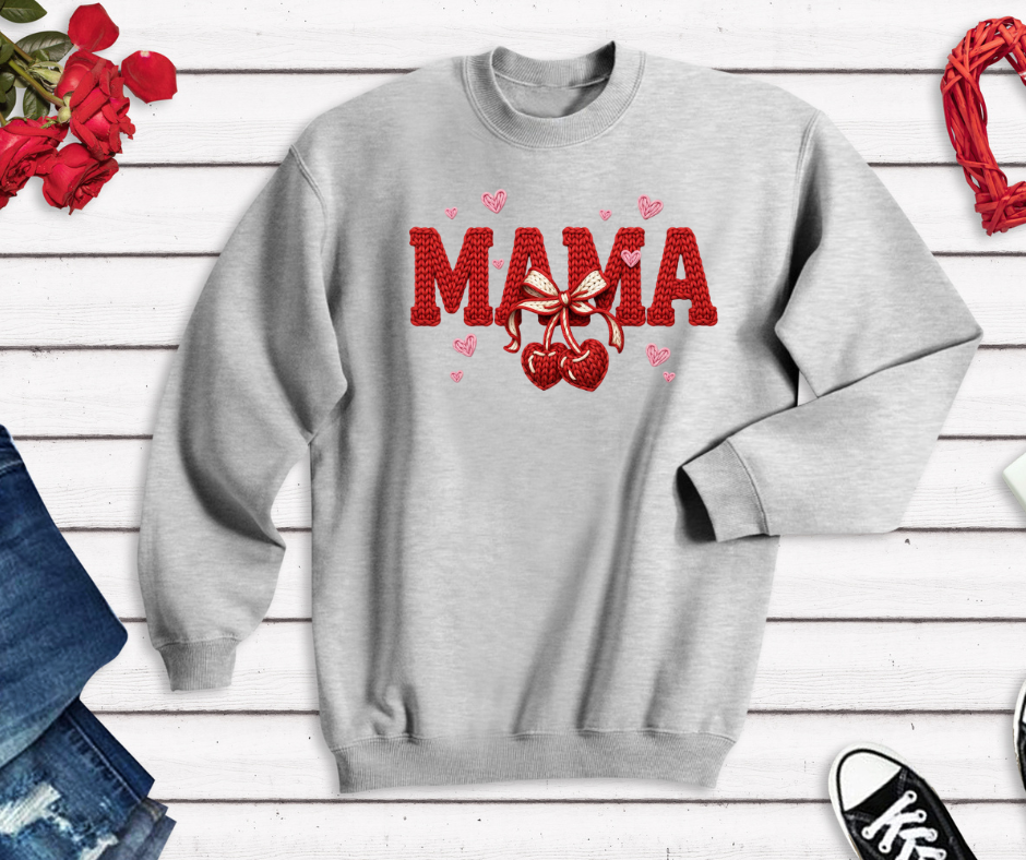 Crochet Yarn “Mama” Valentine Design