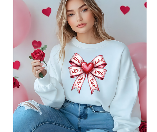 XOXO Coquette Heart Bow