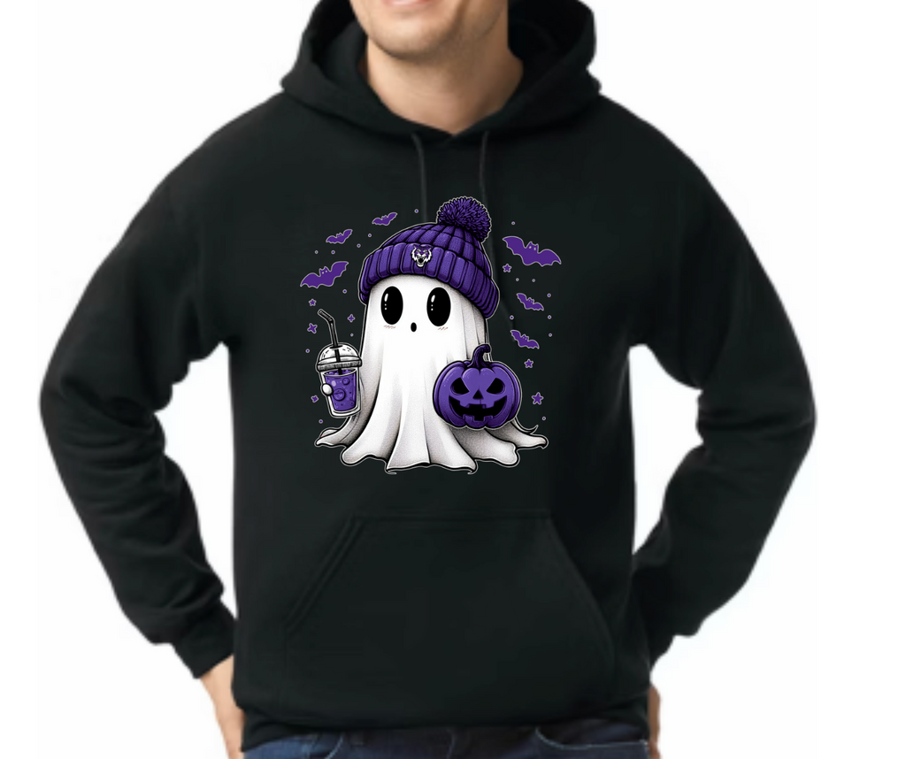 Tiger Cubs Cute Ghost with Coffee