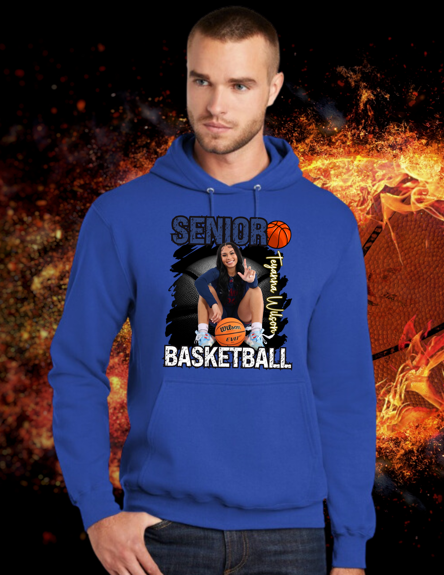 Customized Senior Basketball Hoodies