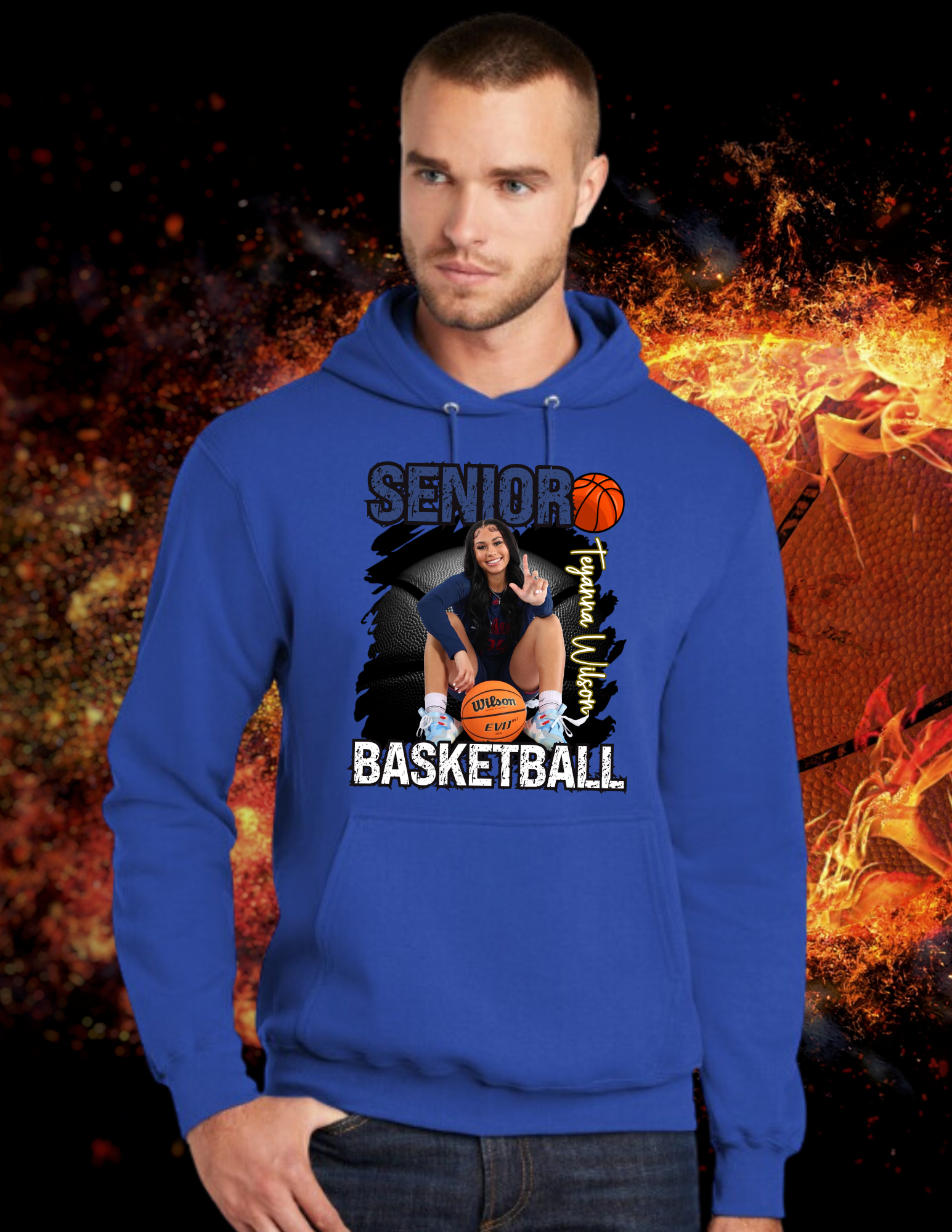 Customized Senior Basketball Hoodies