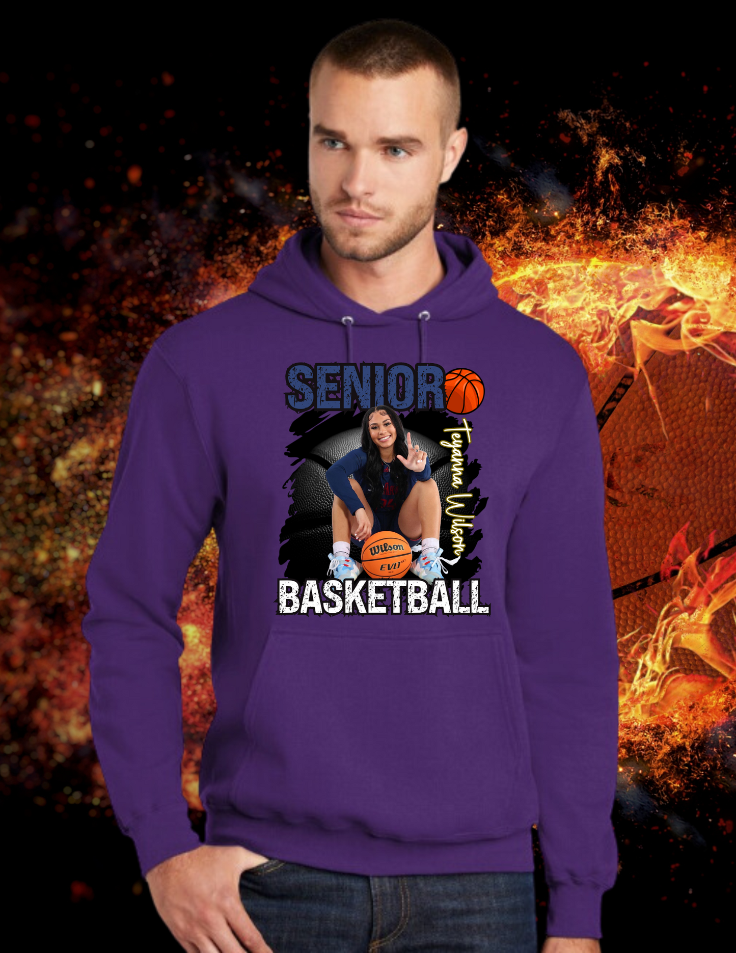 Customized Senior Basketball Hoodies