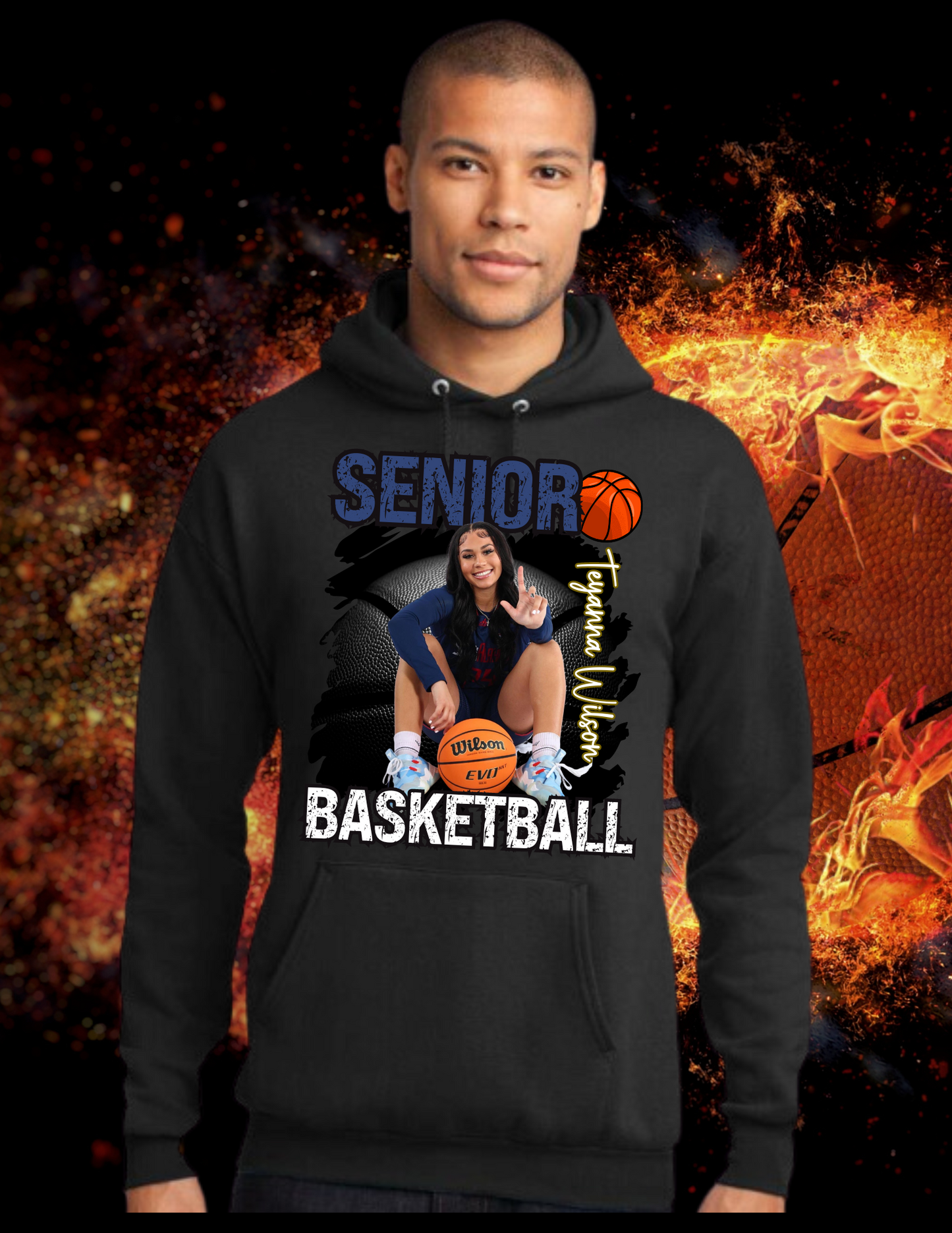 Customized Senior Basketball Hoodies