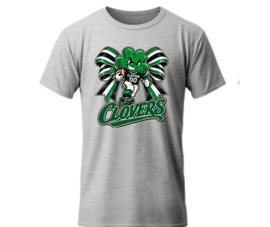 Cloverdale Clovers Football Spirit Shirt | Green, Black & White