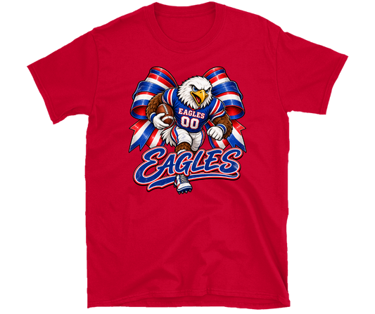 South Putnam Eagles Football Spirit Shirt | Red, Royal Blue & White