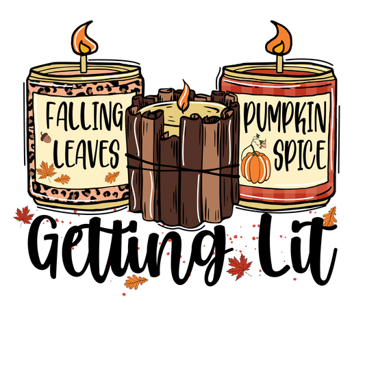 Fall Candle Trio – DTF Print