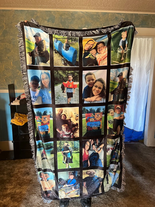 20 Picture Photo Blanket
