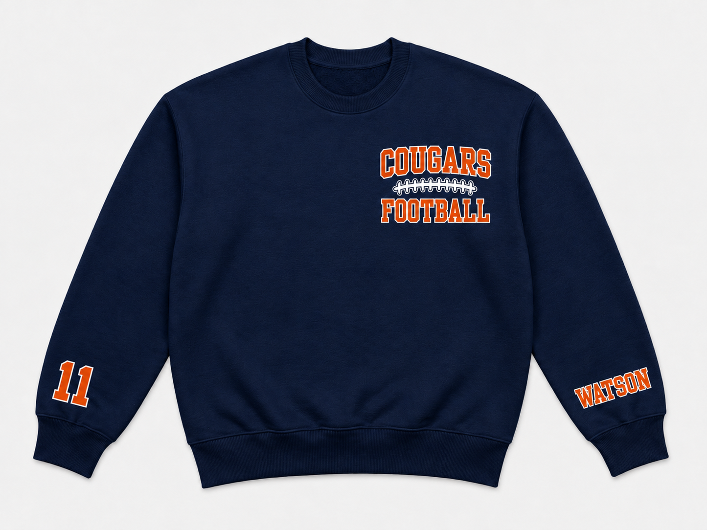Custom School Spirit Shirt | Personalized Mascot, School Colors, Player Name & Number | Choose Your Front Chest Design
