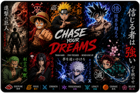 Anime Desk Mat | XXL Anime Gaming Mouse Pad Featuring Legendary Anime Heroes